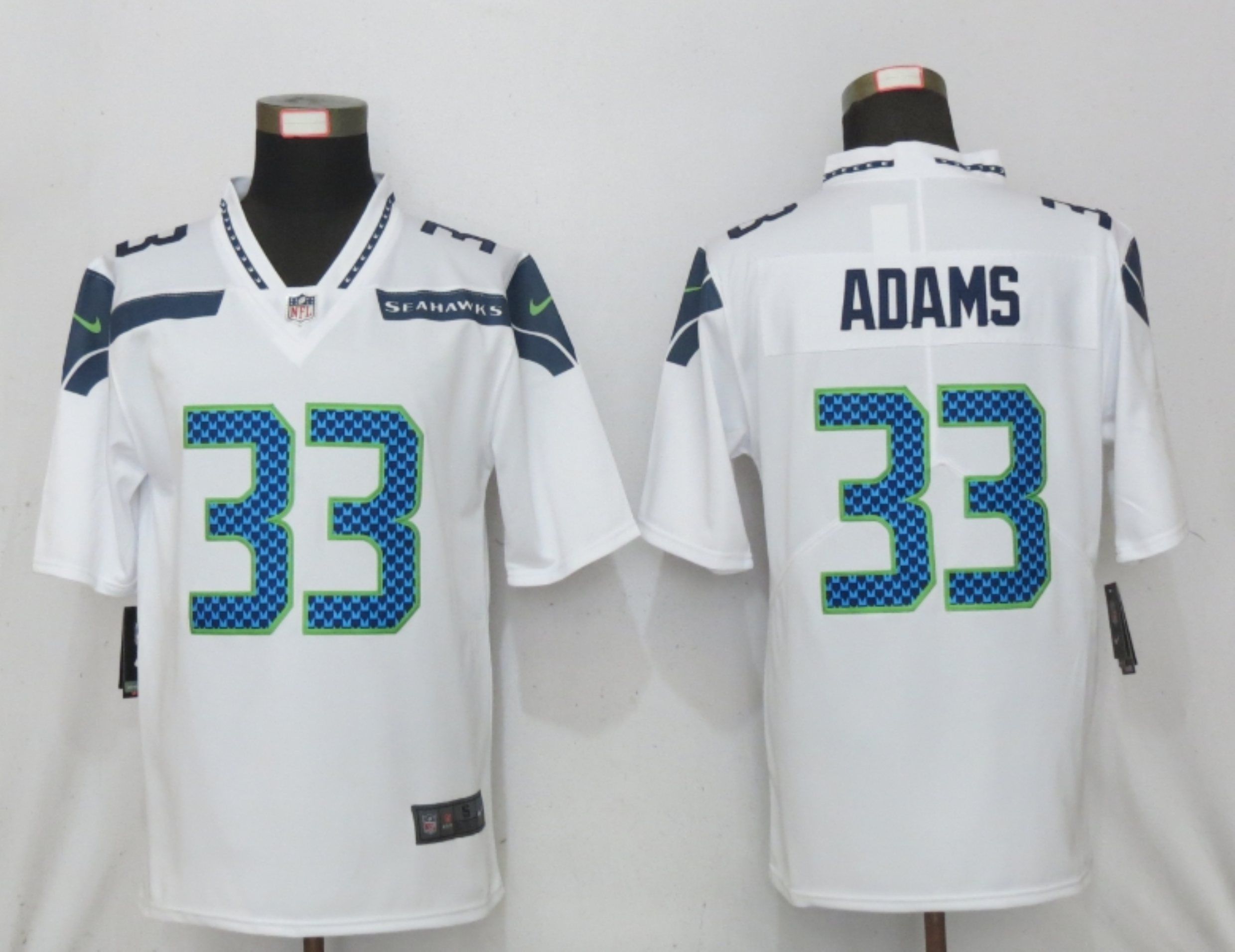 Men Seattle Seahawks #33 Adams White 2020 Vapor Untouchable Limited Player Nike NFL Jersey->seattle seahawks->NFL Jersey